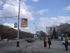 Проспект Абая в районе Центрального стадиона