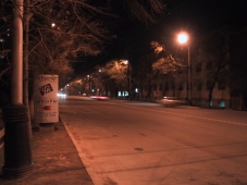 Ночной вид на ул.Кабанбай Батыра (б.ул.Калинина)